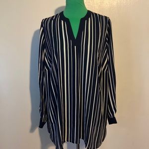 Black and white striped tunic